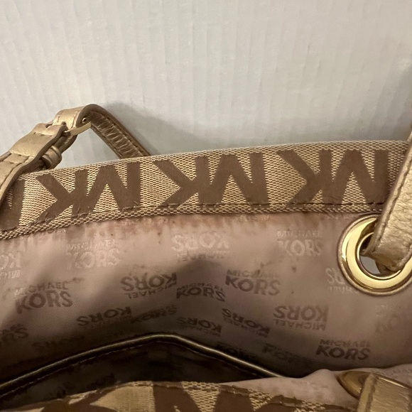 Michael Kors Tan Monogram Tote - Picture 8 of 14